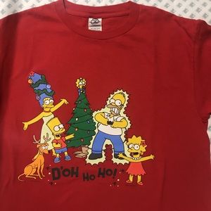 The Simpsons Christmas Homer Shock Tshirt